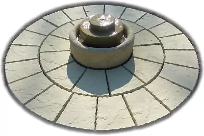 1.8m Millstone Water Feature Circle Patio Paving Slabs Garden Stone [del Except] • £225