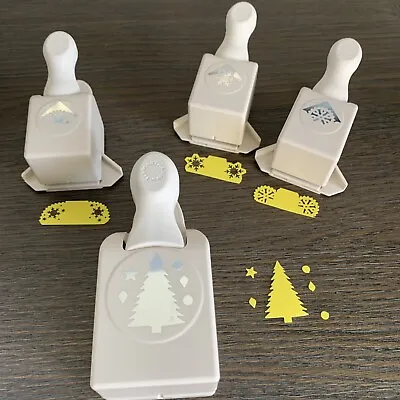 Lot Of 4 Martha Stewart Christmas Tree Builder Snowflake Aspen Corner Punch Lot • $34