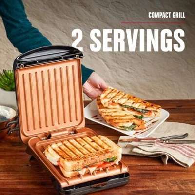 $29.86 • Buy George Foreman 2-Serving Classic Plate Electric Indoor Grill And Panini Press
