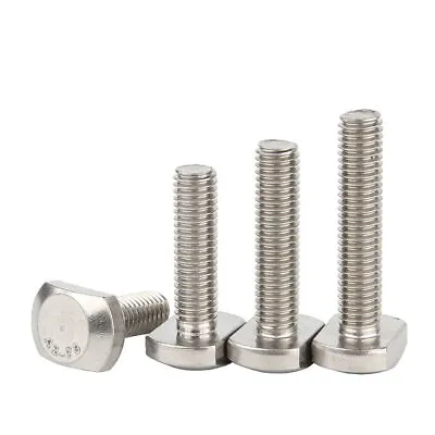 Stainless T Bolt Drop In T Hammer Head Slot Bolts Punching Machine M5 M6 M8- M12 • $2.49