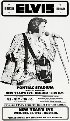 Elvis Presley - 1975 - Concert Poster • $9.99