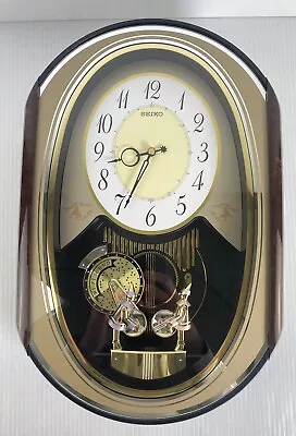 Rare Seiko Ethan Organ Grinders Melodies In Motion Musical Wall Clock (AS IS) • $70