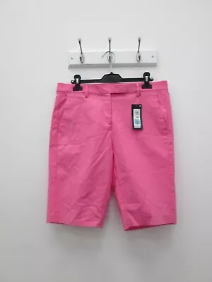 M&S Collection Pink Cotton Stretch Summer Chino Shorts Ladies Size UK 14 BNWT • £5.99