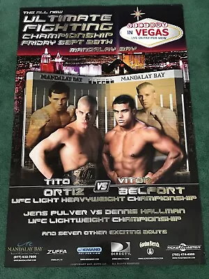 UFC 33 Poster Tito Ortiz Vs Vitor Belfort • $400