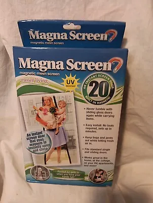 Magna Screen Magnetic Mesh Screen New Sealed Porch Pet Door Instant Screen Door • $14