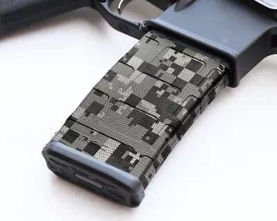 Magazine Wrap CAMO DIGITAL GREY AR Vinyl Skin 5.56 .223 Airsoft ARM30-1007 • $12.99