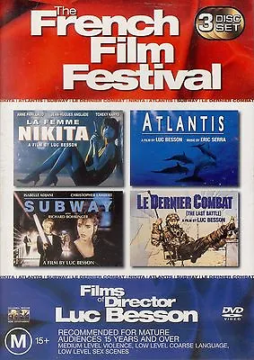 French Film Festival La Femme Nikita Atlantis Subway Le Dernier Combat DVD NEW • £25.04