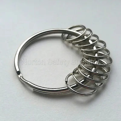£2.95 • Buy Large (58mm) 10 X Multi-Ring Jailers Fob / Keyring / Split Ring (FREE P&P)