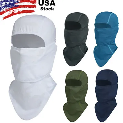 $6.89 • Buy Tactical Balaclava Ski Full Face Mask UV Protection Sun Hood Cover For Men Women