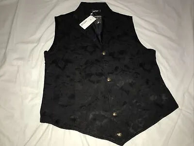 VATPAVE Mens Victorian Suit Vest Steampunk Gothic Waistcoat Size XL • $29.88
