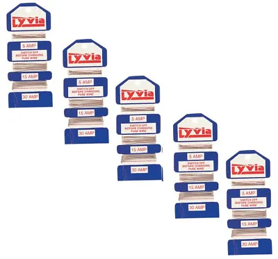 5 X Consumer Fuse Wire Card 5a 5amp 15a 15amp 30a 30amp Domestic Carded Fusewire • £4.19