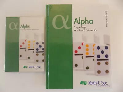 Lot 2 Math U See Alpha Instruction Manual Hardcover Book & DVD • $18.62