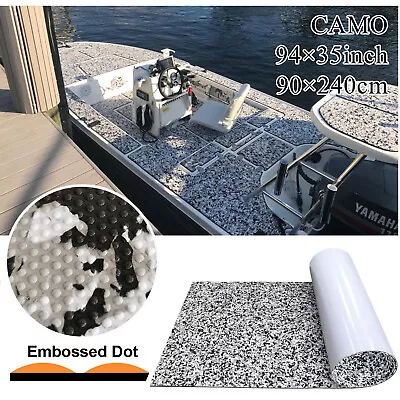 Snow Camo EVA Foam Boat Flooring Carpet Marine Teak Decking Sheet | 35 X94  • $55.99