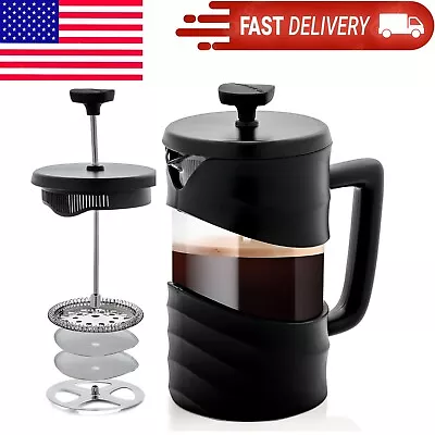 French Coffee Press 34 Oz Espresso Tea Maker With Four Filters US • $19.97
