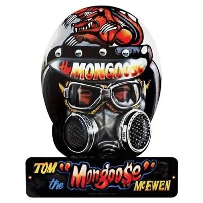 Mongoose Helmet Garage Sign Is Ready To Stage And Do A Massive Burnout!!!! • $46.95