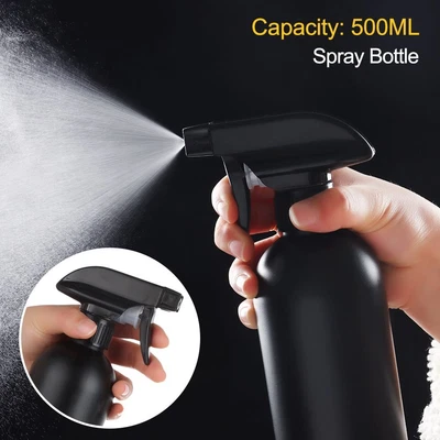 £4.68 • Buy 500ML Hairdressing Spray Black Bottle FINE MIST Water Sprayer Barber Hair Salon