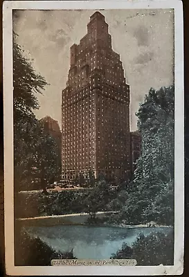 Vintage Postcard 1947 The San Moritz Hoel Central Park S New York City NY • $8