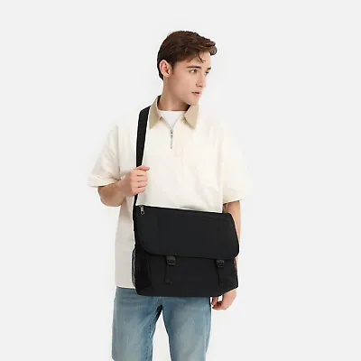 15.6 Inch Men School Laptop Bag Rucksack Shoulder Bag Satchel Messenger Bag • £13.98