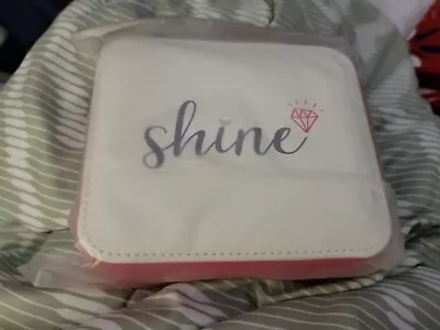 Mary Kay Shine Travel Jewelry Box/Case NIB Pink And White • $19.99