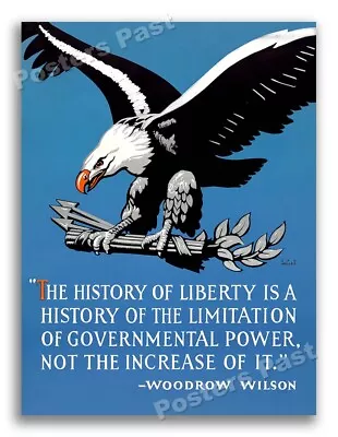 “The History Of Liberty” 1941 Vintage Style WW2 Poster - 11x14 • $10.95