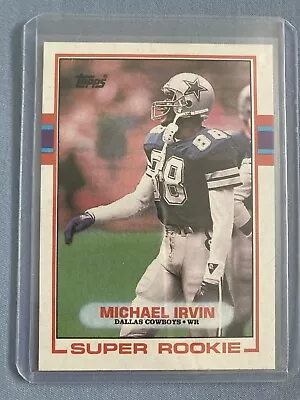 1989 Topps - #383 Michael Irvin (RC) • $3