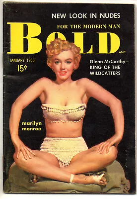 Bold Jan. 1955 Marilyn Monroe Cover & Center Spread Lilly Christine 6 Pages • $19.95