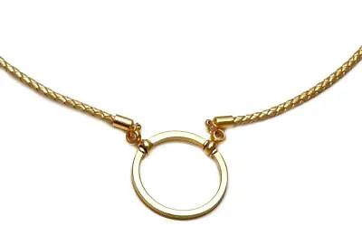 LA LOOP 587GD Designer Eyeglass Necklace Braid Gold Chain Loop Retainer Lanyard • $84.95