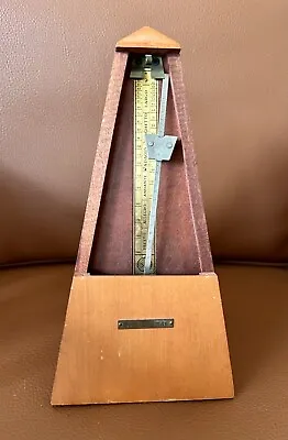 Vintage Seth Thomas Wooden Metronome De Maelzel Working • $54.99