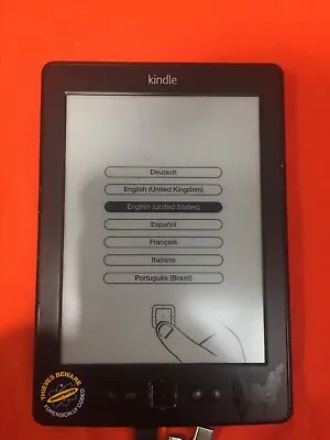 Amazon D01100 Kindle 4th Generation 2GB WiFi 6  EBook Reader - Graphite REF 12 • £15