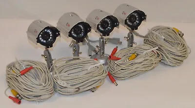 *Lot Of 4* Q-See QD28414W Weatherproof Outdoor/Indoor Color CCD Cameras *Used*  • $119