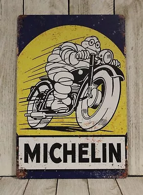 Michelin Tin Metal Sign Vintage Style Man Cave Garage Mechanic Car Tires Shop XZ • $10.97