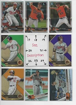 Baltimore Orioles * SERIAL #'d Rookies Autos Jerseys * ALL CARDS ARE GOOD CARDS* • $1.49