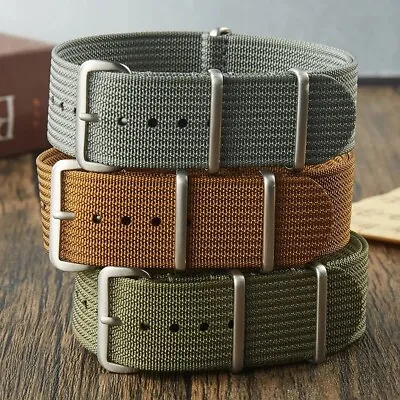 WJB Ribbed Nylon Military Style Watch Strap 20 And 22mm - Colors Available • $16