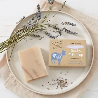 Cyril's Soap Shed Handmade Natural Goats Milk Soap With Lavender Essential Oil • £5.25