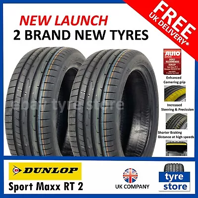 2X New 225 40 18 DUNLOP SPORT MAXX RT 2 92Y XL 225/40R18 2254018 (2 TYRES) • £190