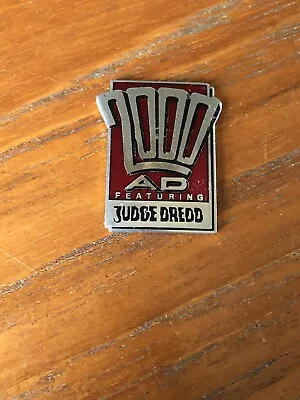 Judge Dredd 2000 AD Metal Badge Missing Pin On The Back • £8