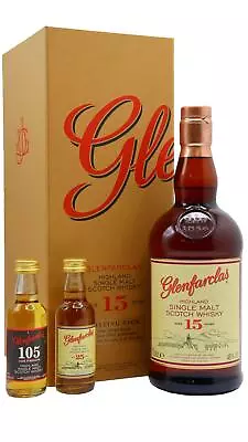 Glenfarclas - Limited Edition Gift Pack 15 Year Old Whisky 70cl + 5cl X 2 • £104.95