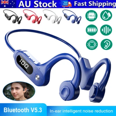 $24.49 • Buy Bone Conduction Headphones Bluetooth5.3 Wireless Earbuds GYM Sport Headset AU