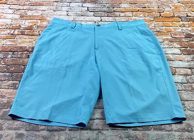 Puma Chino Shorts Adult 38 Teal Blue 10.5  Golf Golfer Outdoor Casual Mens • $14.79