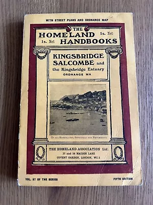 The Homeland Handbooks - Kingsbridge Salcombe & The Kingsbridge Estuary 1920s • £1