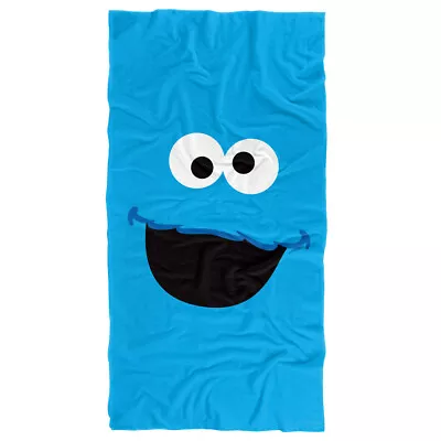 Sesame Street Cookie Monster Face Officially Licensed Beach Towel 30 X60  • $37.50