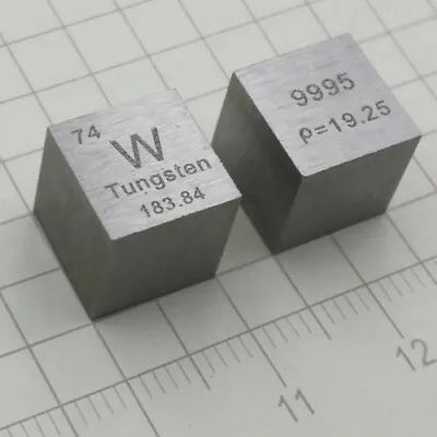 $15.04 • Buy 1pcs Wolfram Tungsten Metal Cube W ≥ 99.95% Element Collection Side Length 10mm