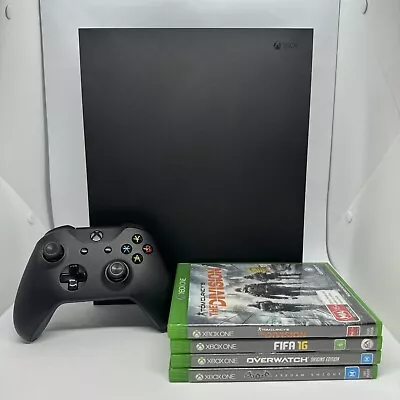 Microsoft Xbox One X 500GB Console + OEM Controller & Cables + 4 Games Bundle • $269.99