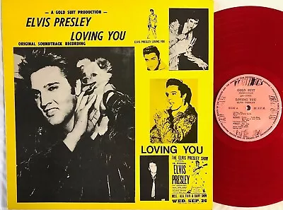 Elvis Presley - Loving You (12  Vinyl LP)(Gold Suit Gar-10001)(red Wax) • $60