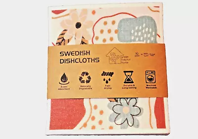 Swedish Dishcloth (10) Pack - Oversized Assorted Prints Reusable & Compostable • $15