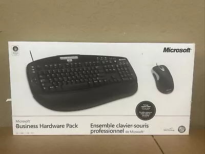 New Microsoft Business Hardware Pack A4B-00007 USB Keyboard And Optical Mouse - • $48