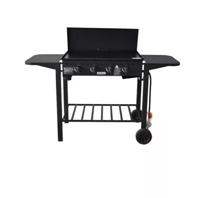 Jumbuck 4 Burner Gas Barbecue BBQ Auto Ignition Trolley Barbeque Black Steel  • $369.99