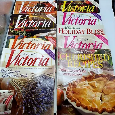 2013 Victoria Bliss Magazine Lot Of 9 Victorian Vintage Home Decorating • $19.99