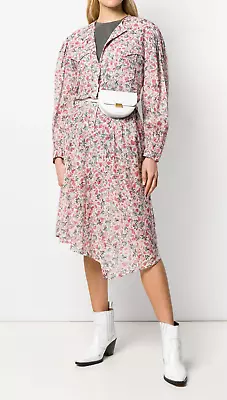 Isabel Marant Etoile Womens Floral Printed Elka Eliane Cotton Midi Dress S 34 • $152.53