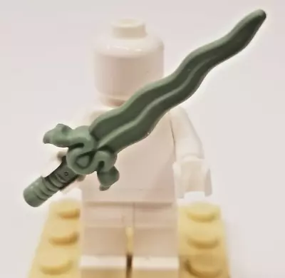 LEGO Minifigure Sand Green Sword Curved Blade Elaborate Hilt Disney Ninjago • $8.43